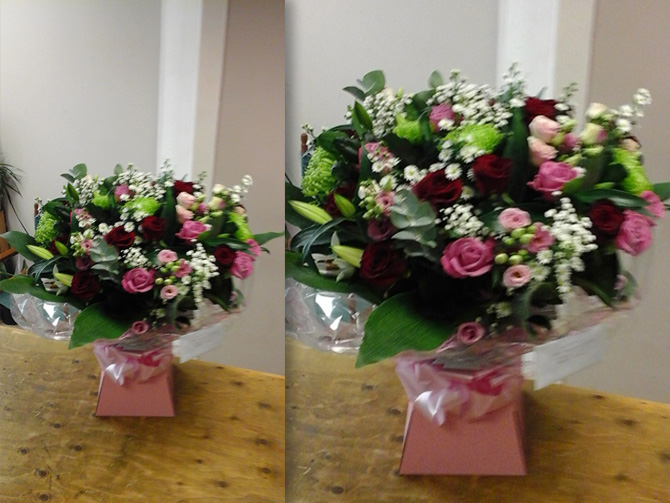 Buy anniversary aqua gift boxes florist Bristol AB4
