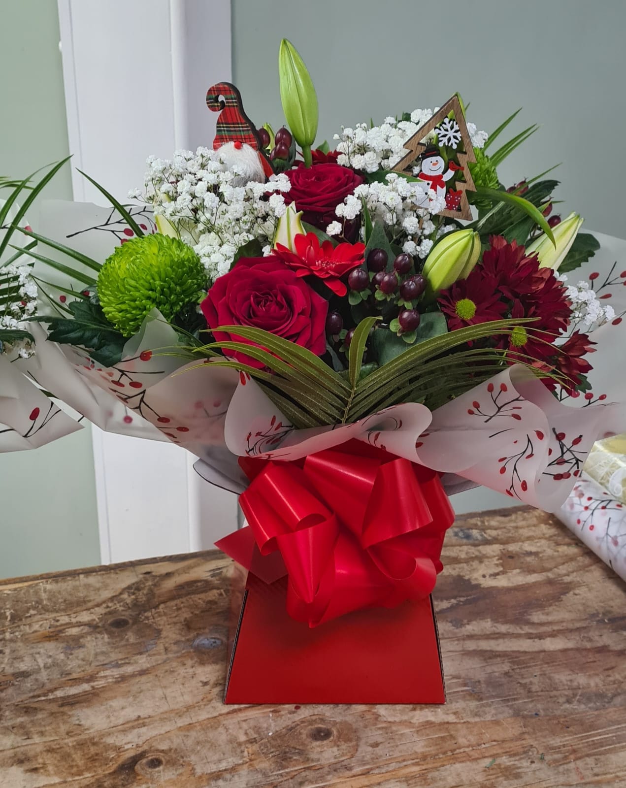 Christmas Aqua Gift Boxes Bristol florist XMASB19