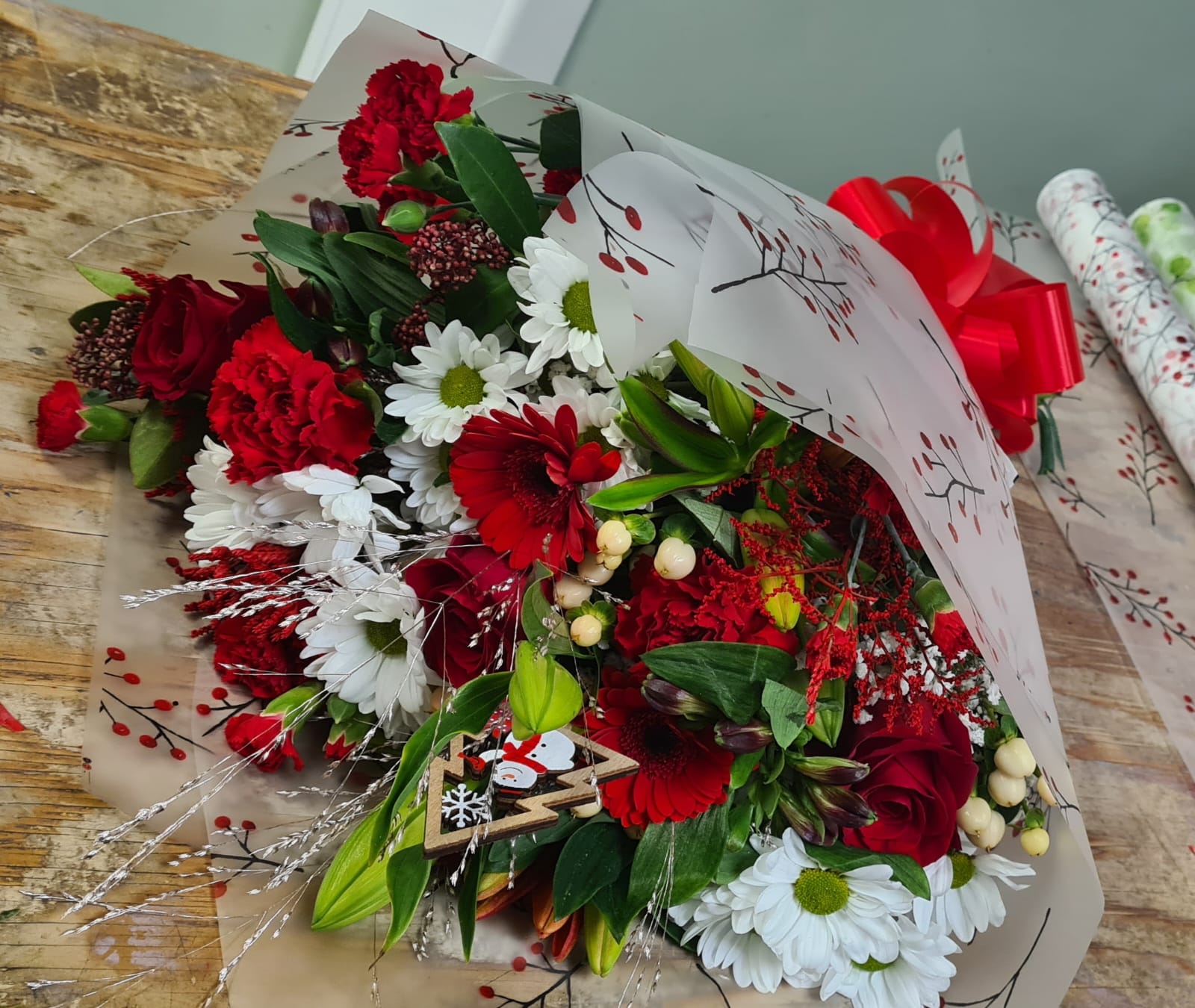 Christmas Presentation Bouquets Bristol florist XMASPB19