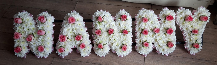 Nanny funeral flowers Bristol florist FNL7