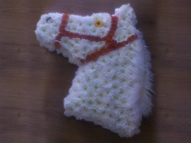 Horse Floral Tribute Bristol florist HORSE