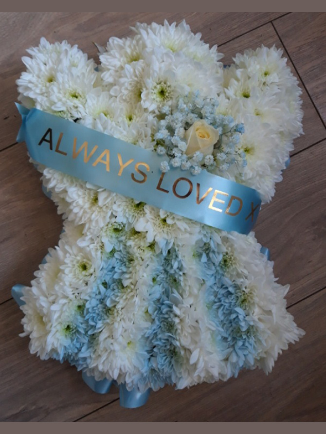 Angel funeral tribute Bristol florist ANGEL2