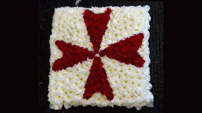 Badge or logo floral tribute Bristol florist BADGELOGO3