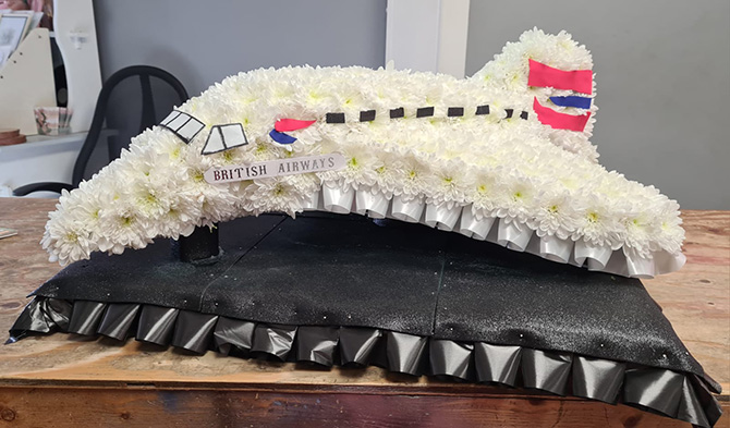 Concord funeral flowers Bristol Florist PLA1