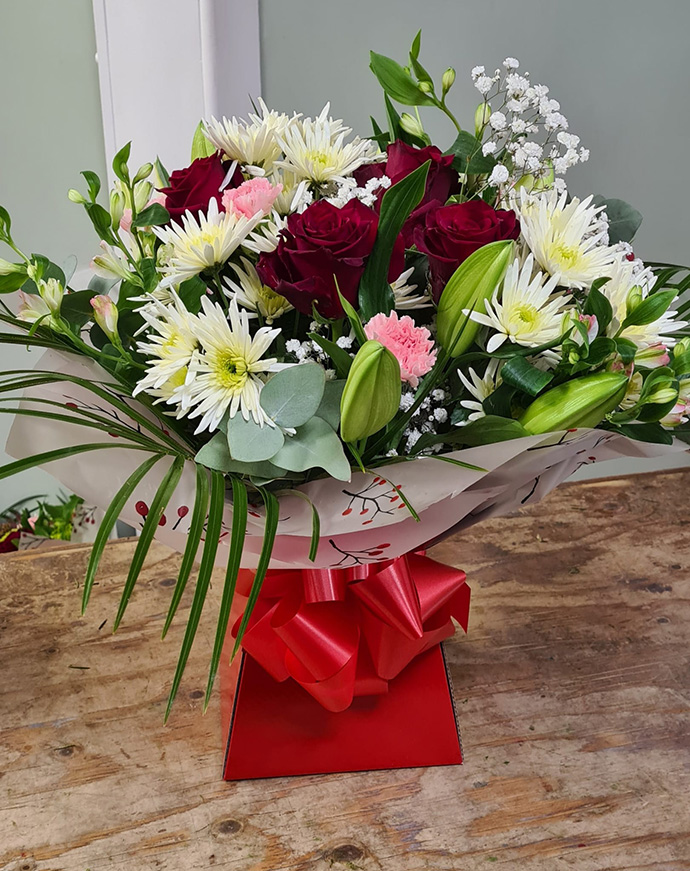 Valentine aqua gift boxes Bristol florist VAB17