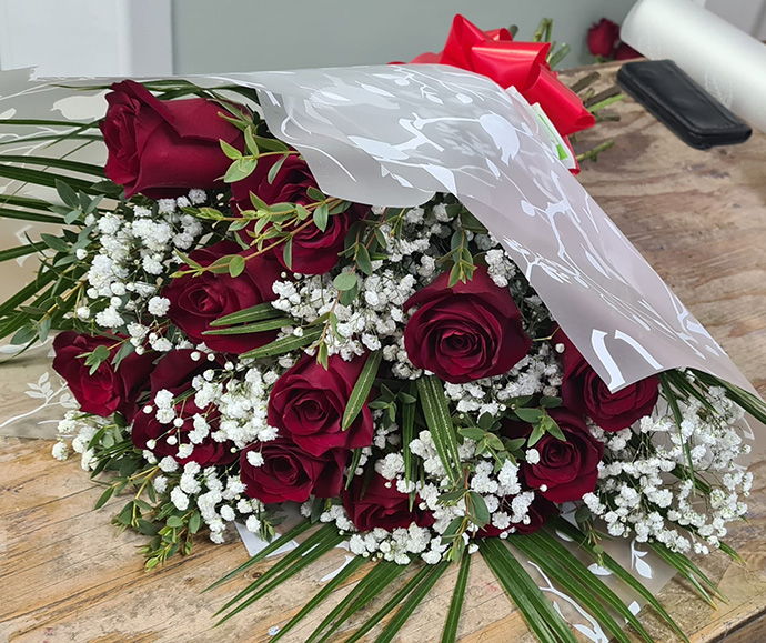 Valentine bouquet Bristol florist VDB18