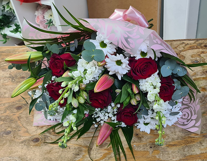 Valentine bouquet Bristol florist VDB20