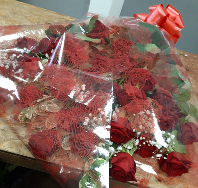 Valentine bouquet Bristol florist VDB5