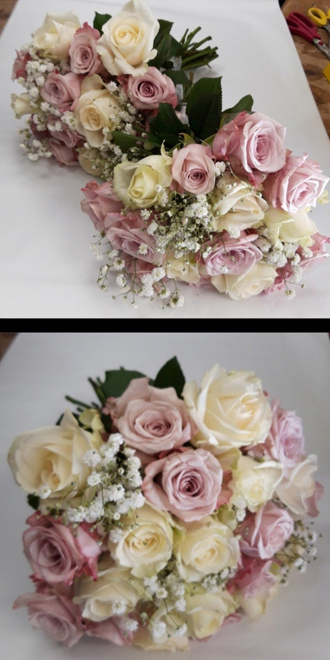 Bridesmaids hand tied bouquets WBR18
