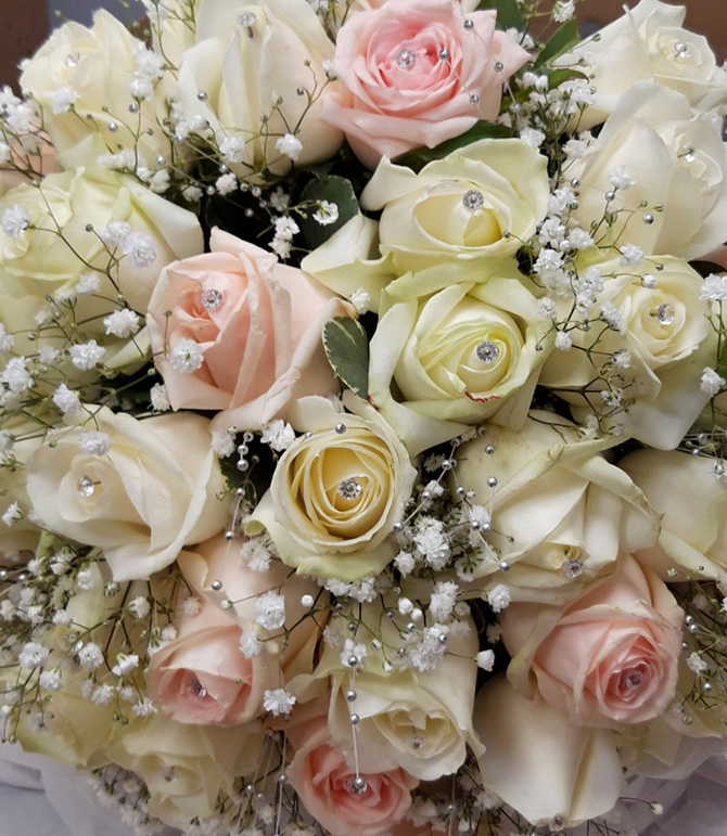 Bridesmaids hand tied bouquets WBR22