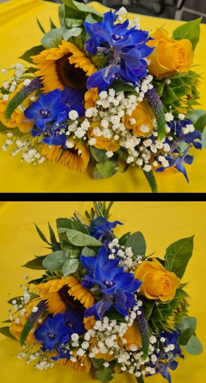 Bridesmaids hand tied bouquets WBR24